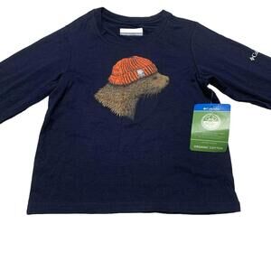 Columbia Kids Youth XXS Navy Blue Dobson Pass Graphic